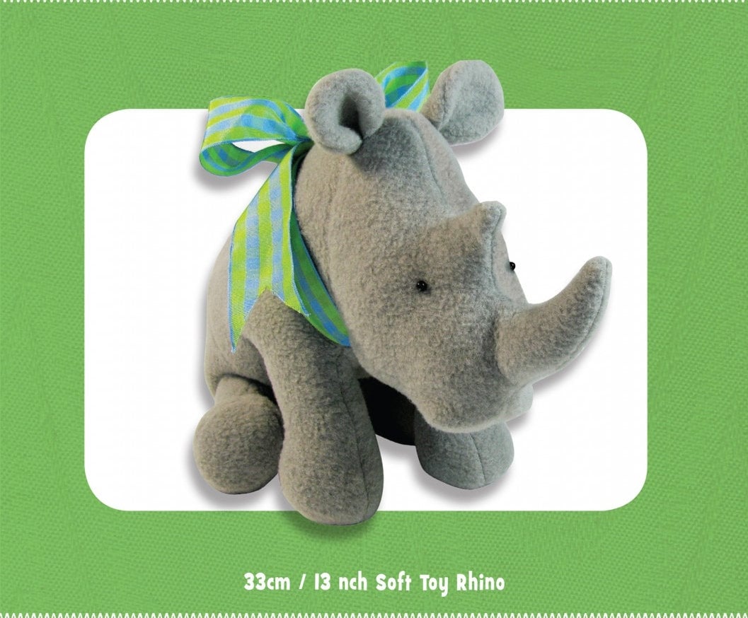 Randy Rhino ~ Whimsical Toy PATTERN FF4491 - Etsy Canada