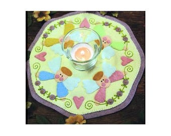 Mary's Angels Candle Mat ~ Wool Applique PATTERN BR161