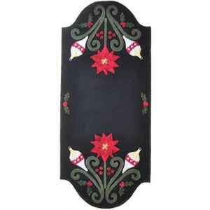 Christmas Garden ~ Wool Applique Table Runner PATTERN  LAS938