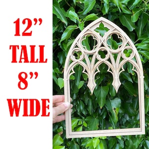 Wall decor, Gothic tracery home decor, Cathedral window, victorian goth frame diy kit, Gothic revival church window