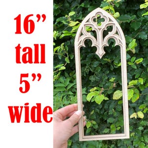 Cathedral arch Wall decor, Gothic tracery home decor, Cathedral window, Victorian Gothic revival, Dark academia, Fantasy home decor