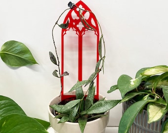 Gothic plant trellis, Plant support, Plant lover gift, Plant stake, Houseplant trellis, Gothic decor, Plant stand, Indoor plant vine trellis