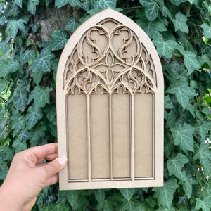Goth Wall decor, Gothic tracery home decor, Cathedral arch, Gothic revival church window, Religious shrine, Prayer altar, Christian home