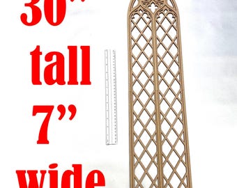 Wall decor, Gothic tracery home decor, Cathedral window, Church window, Wall ornament, Gothic revival wall art