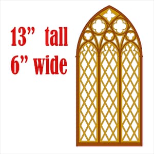 Wall decor, Gothic tracery home decor, Cathedral window, Altar diy, Shrine diy, Gothic revival decor, Wall art, Gothic arch