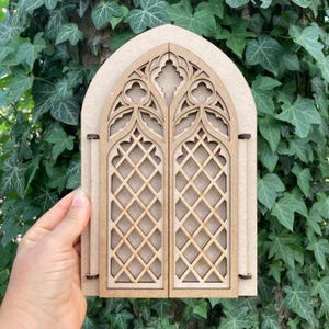 Cathedral Gothic Frame, Wall decor DIY kit, Goth style mirror, Church decor, Religious decor, Altar mirror