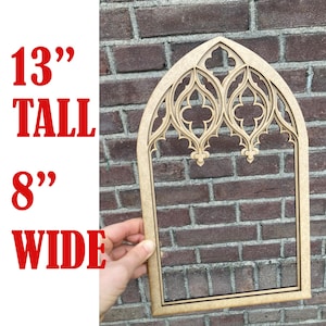 Wall decor, Gothic tracery home decor, Cathedral window, Frame making, Gothic design, Church window decoration, Shrine altar praying corner