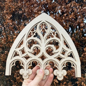 Wall decor, Gothic tracery home decor, Cathedral window, Frame making, Gothic design, Church window decoration, Cathedral arch