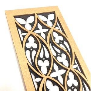 Gothic panel Wall decor, Gothic tracery home decor, Cathedral window, Gothic revival interier, Dark academia decor, Fantasy room decor
