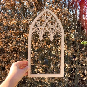 Wall decor, Gothic tracery home decor, Cathedral window, victorian goth frame diy kit, Gothic revival church window
