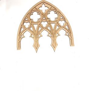 Gothic tracery arch decor