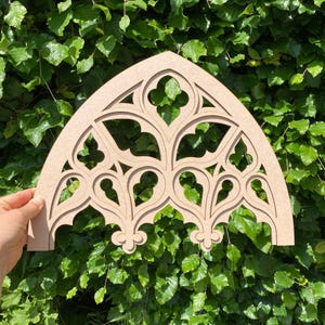 Large Cathedral arch wall decor, Gothic tracery home decor, Cathedral window, Frame making, Gothic design, Church window decoration