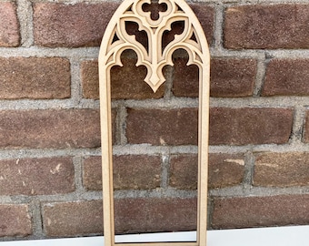 Gothic Revival Wanddekor, Catherdal Fenster Flamme