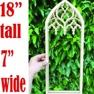 Wall decor, Gothic tracery home decor, Cathedral window