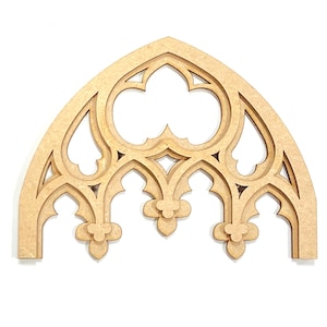 Large gothic arch wall hanging, Cathedral window ,  Gthic revival home interior design