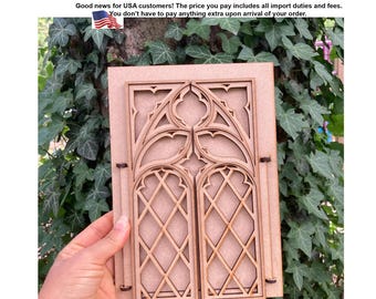 Moldura gótica catedral, kit de decoração de parede faça você mesmo