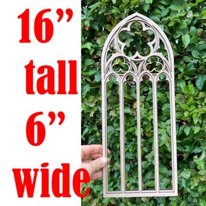 Gothic revival Wall decor, Gothic tracery home decor, Cathedral window frame, gothic scenery, Victorian goth decor, Church window, Altar DIY