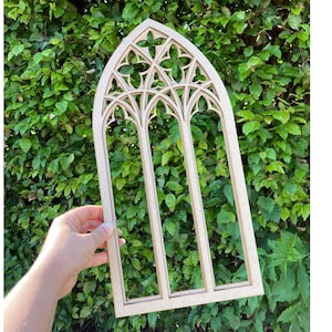 Gothic window Wall decor, Gothic tracery home decor, Cathedral arch, Dark academia, Fantasy home decor, Witchy style, Altar, Shrine