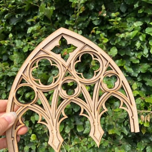 Gothic tracery arch decor