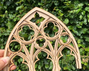 Gothic tracery arch decor