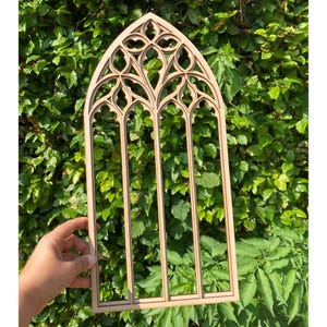 Gothic Arch Wall decor, Gothic tracery home decor, Cathedral window frame, Fantasy style, Dark academia, Witchy decor