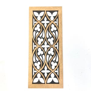 Gothic panel Wall decor, Gothic tracery home decor, Cathedral window, Gothic revival interier, Church window wall art