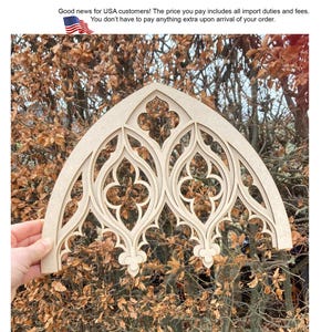 Wall decor, Gothic tracery home decor, Cathedral window, Frame making, Gothic design, Church window decoration, Cathedral arch