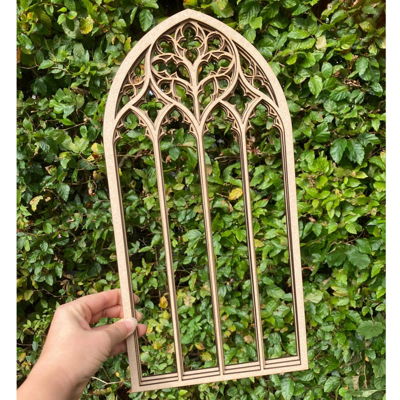 Gothic Revival Wall Decor, Gothic Tracery Home Decor, Cathedral Window ...
