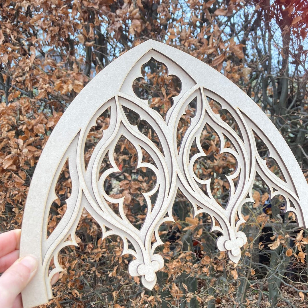 Large Cathedral Arch Wall Decor, Gothic Tracery Home Decor, Cathedral ...