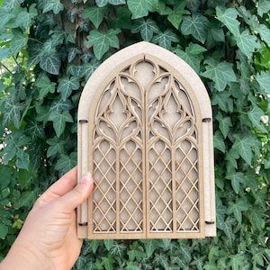 Gothic picture Frame, Religious home decor, Cathedral arch mirror, Spiritual altar shrine