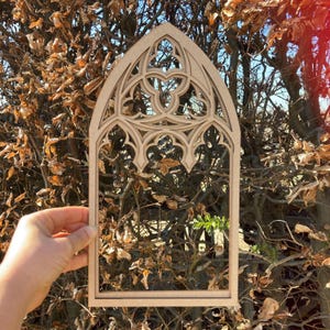 Wall decor, Gothic tracery home decor, Cathedral window, victorian goth frame diy kit, Gothic revival church window