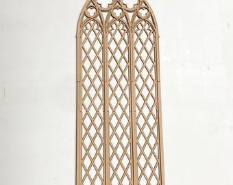 Wall decor, Gothic tracery home decor, Cathedral window, Church window, Wall ornament, Gothic revival wall art