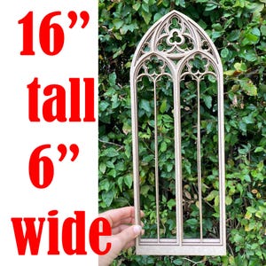 Gothic revival Wall decor, Gothic tracery home decor, Cathedral window frame, gothic scenery, Victorian goth decor, Church window  DIY kit