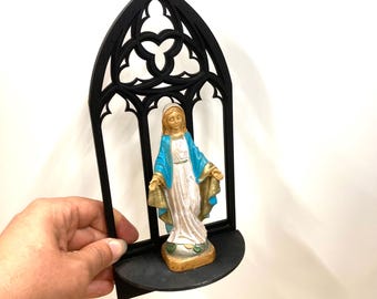 Gotischer Bogen Altar Regal: Birken-Schichtholz Hausschrein