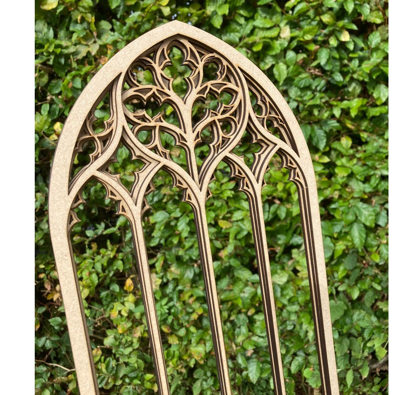 Gothic Revival Wall Decor, Gothic Tracery Home Decor, Cathedral Window ...