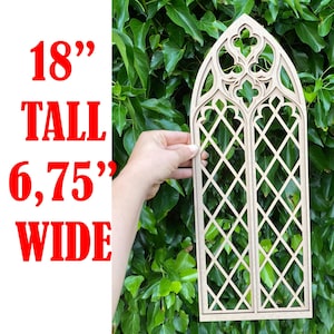 Gothic Wall Decor, Large Gothic Tracery Window Panel, Dark Academia Home Decor, Medieval Wall Art, Gothic Cathedral Decor, Witchy Room Decor