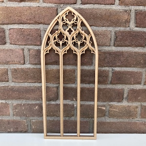 Gothic revival Wall decor, Gothic tracery home decor, Cathedral window frame, gothic scenery, Victorian goth decor, Church window, Altar DIY