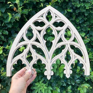 Wall decor, Gothic tracery home decor, Cathedral window, Frame making, Gothic design, Church window decoration, Cathedral arch