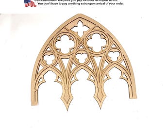 Gothic tracery arch decor kit