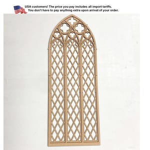 Wall decor, Gothic tracery home decor, Cathedral window, Church window, Wall ornament, Gothic revival wall art