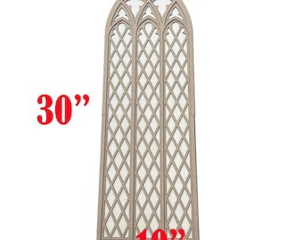 Wall decor, Gothic tracery home decor, Cathedral window, Church window, Wall ornament, Gothic revival wall art