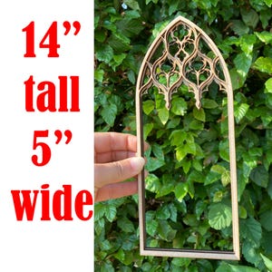 Gothic revival Wall decor, Gothic tracery home decor, Cathedral window frame, gothic scenery, Victorian goth decor, Church window, Altar DIY