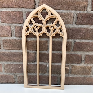 Gothic decor panel, cathedral window wal decoration