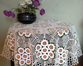 Crochet tablecloth Handmade tablecloth Home decor Crochet lace Crochet round doily