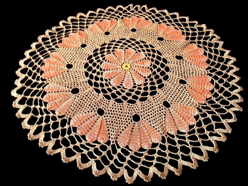 Brown crochet doily Crochet napkins Crochet lace Doilies Etsy