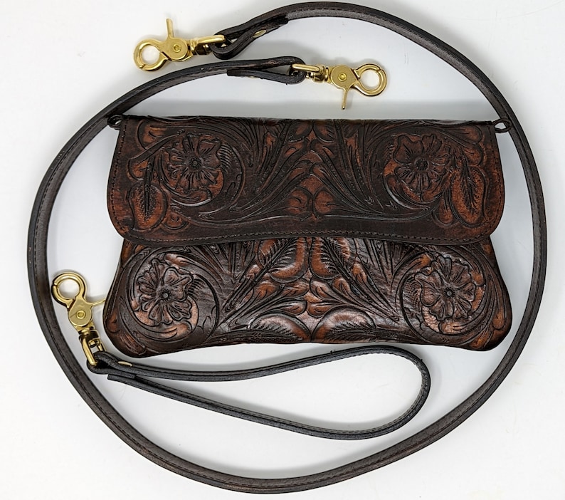 Artisanal Handbag Leather Brown/Multicolor 603682