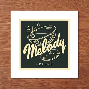 Melody Fresno Fine Art Print - Vintage Retro Art by Magic Bolt Design