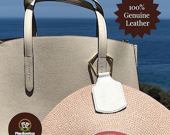 Hat Holder - White Square Genuine Leather