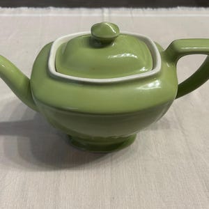 Vintage Hall-theepot chartreuse groen gemaakt in de VS