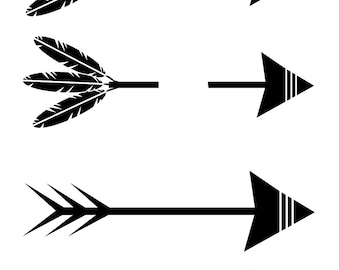 Download Arrow Feather Print Etsy